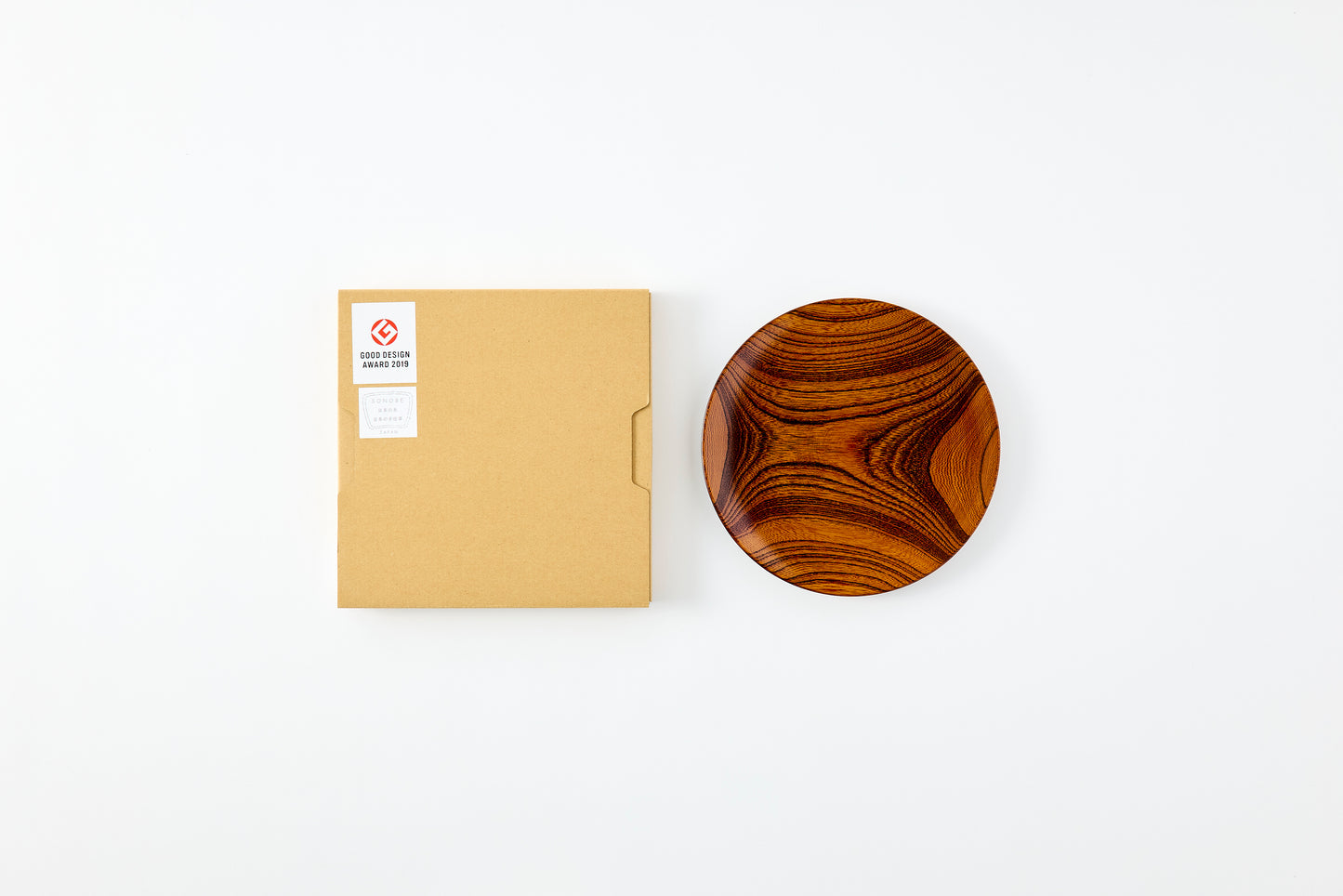 Lacquer Nitori Plate Keyaki φ21cm