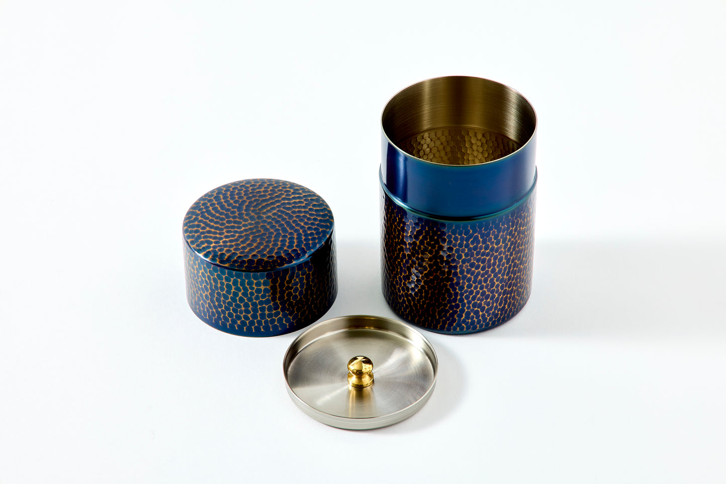 Hammered Pure Copper Tea Canister – Medium (150g)