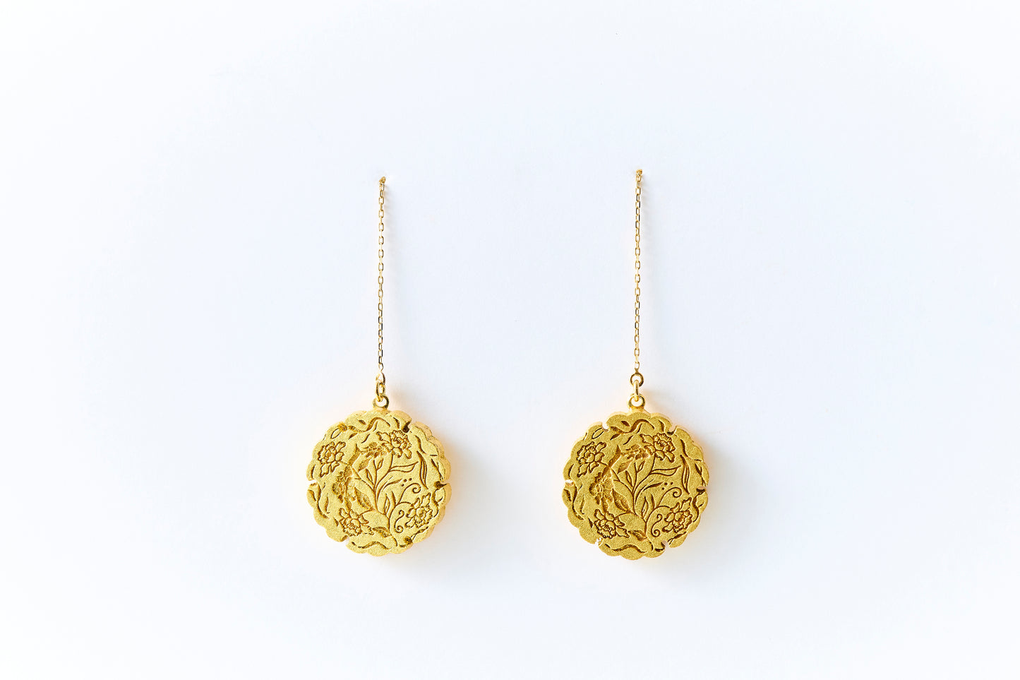 HAKUCESSORY Earrings Money Luck Gold