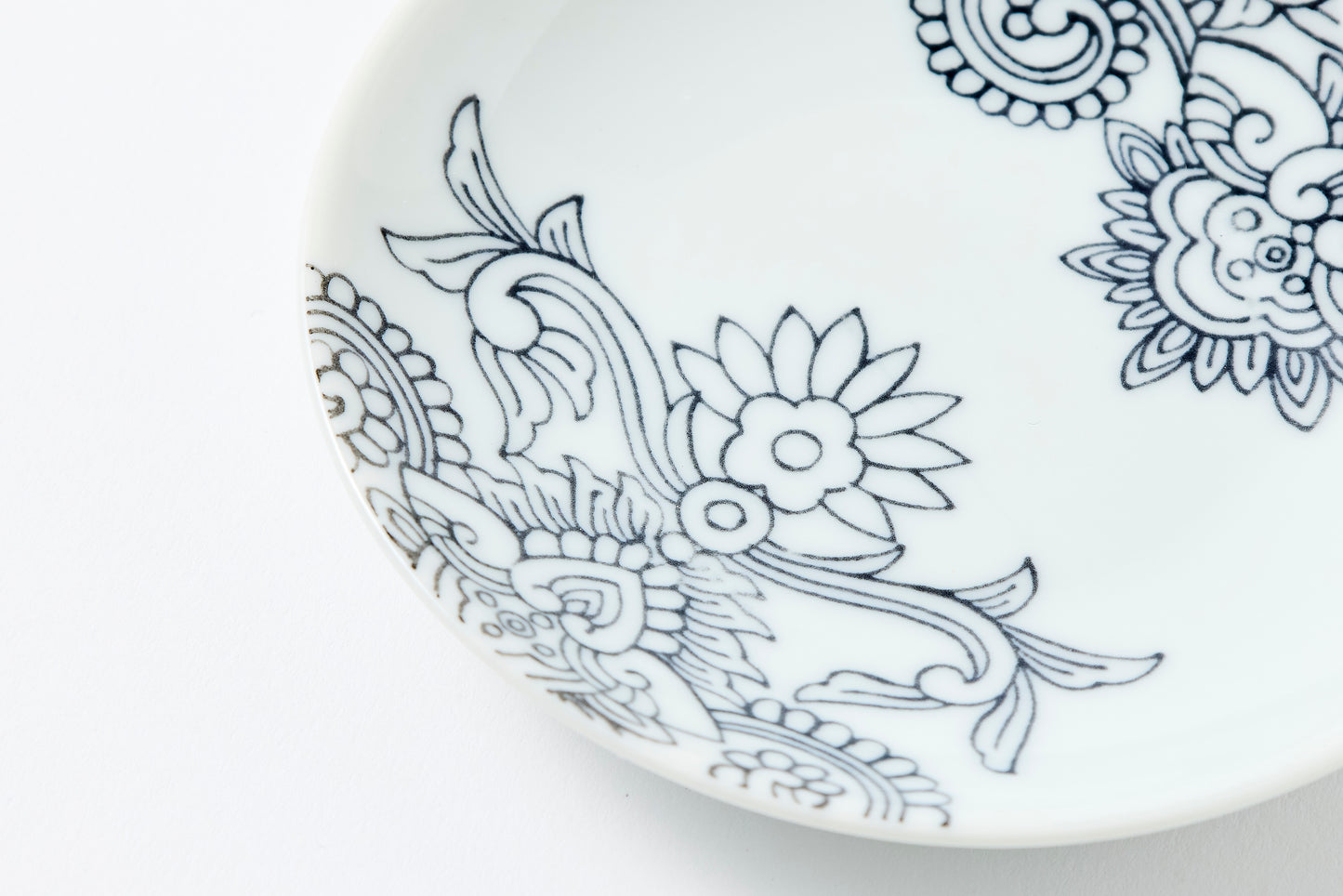 Early Nabeshima Komon Small Plate Imari Porcelain