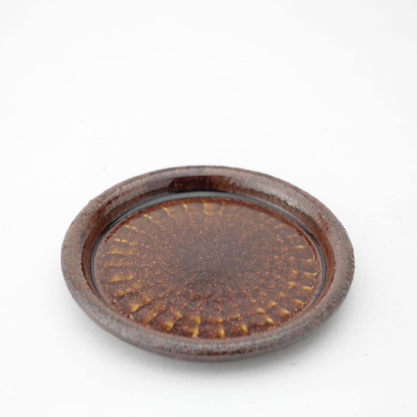 FD Amber Glaze Brush Stroke Lidded Mug Hasami Porcelain