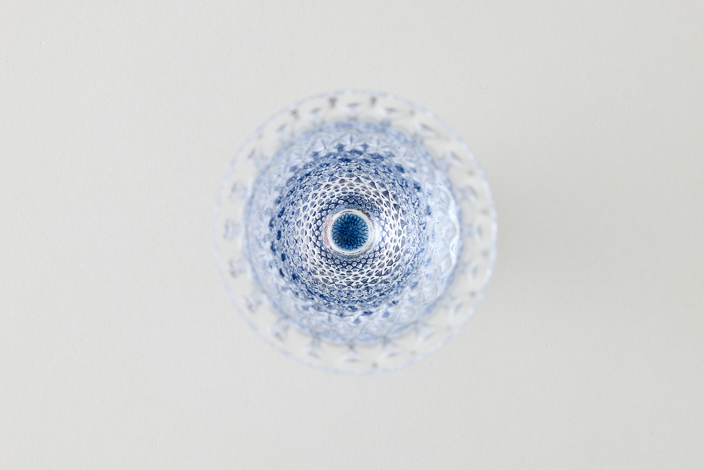 Beer Glass (Lattice) - Hepatica Blue