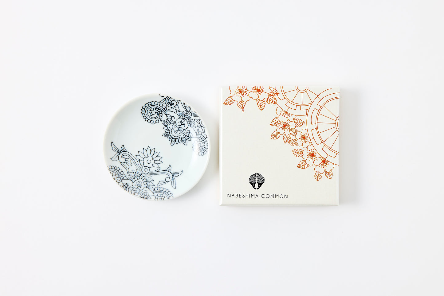 Early Nabeshima Komon Small Plate Imari Porcelain