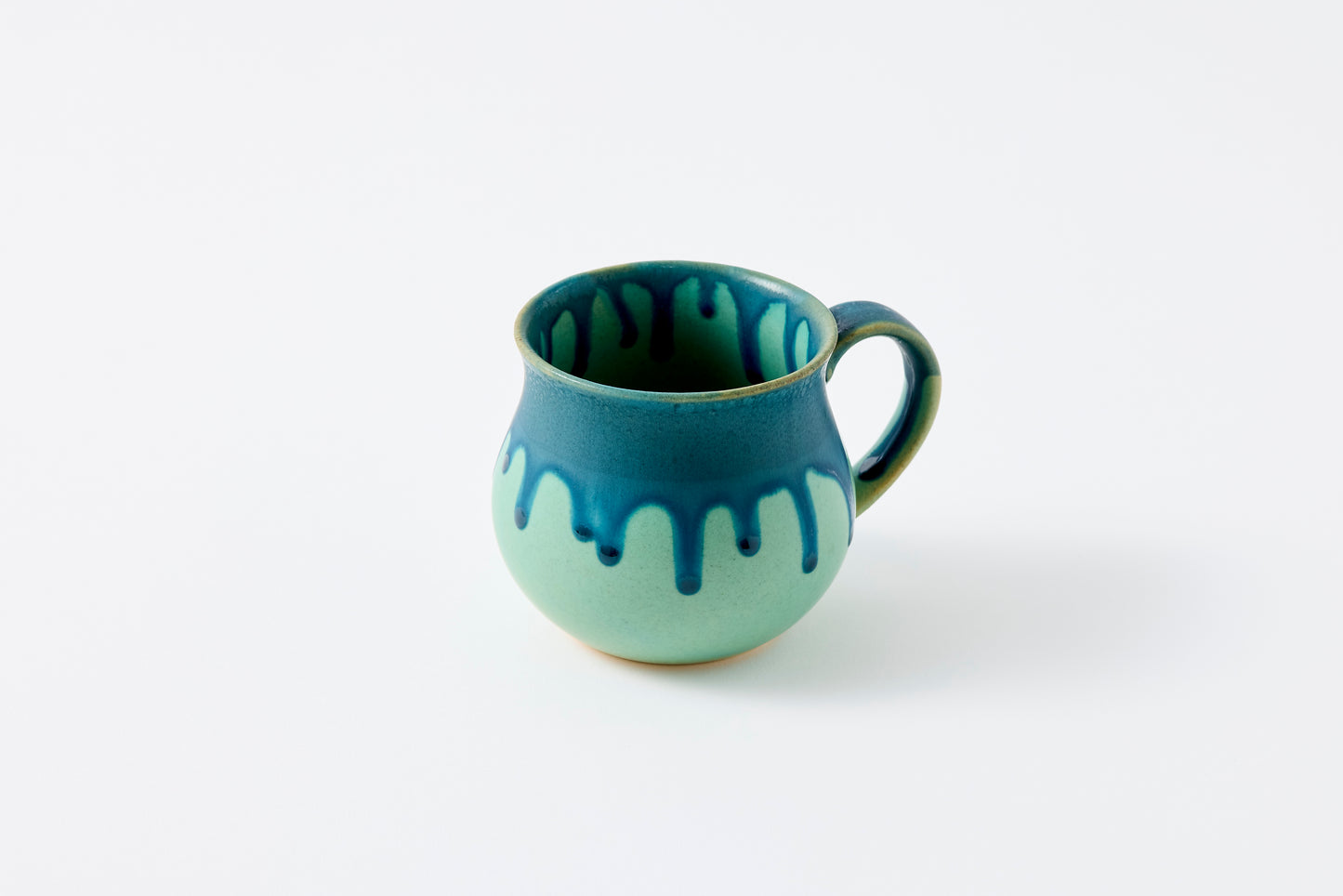 Turquoise Oribe Drip Glaze Aroma Mug Hasami Porcelain
