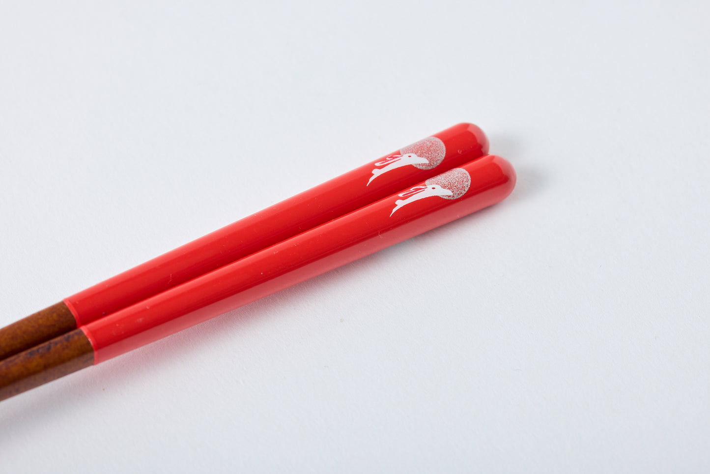 Dishwasher-Safe Moon Rabbit Chopsticks Red 16cm