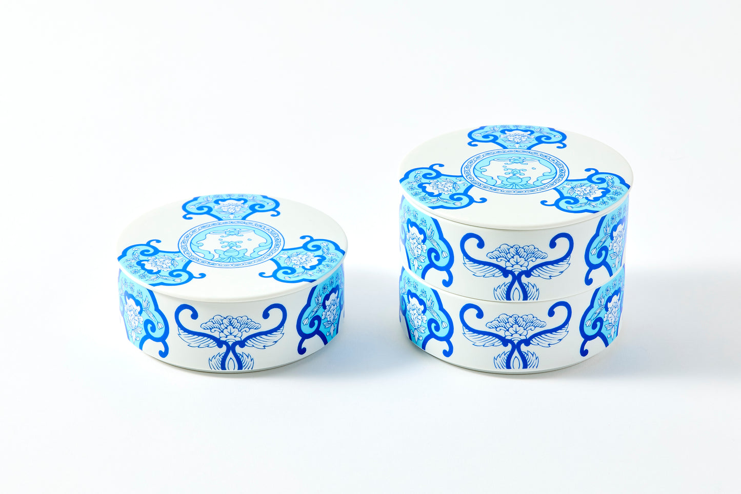 Single-tier Serving Box - JB Ko-Imari Floral Pattern