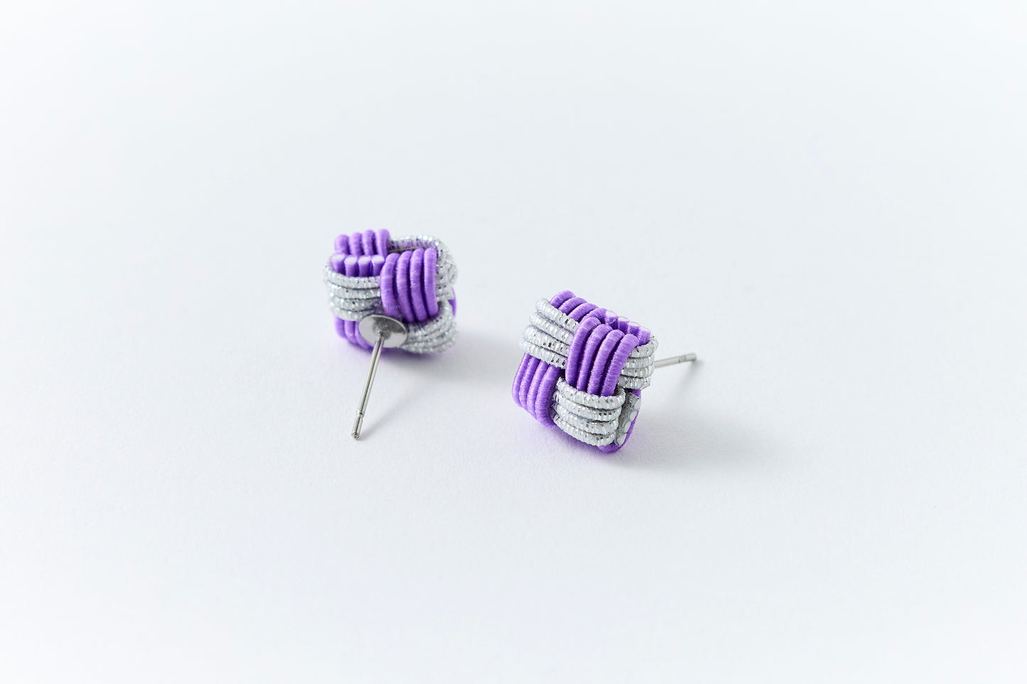 Ichimatsu | Pierce (Surgical Stainless Steel) -Bellflower & Silver