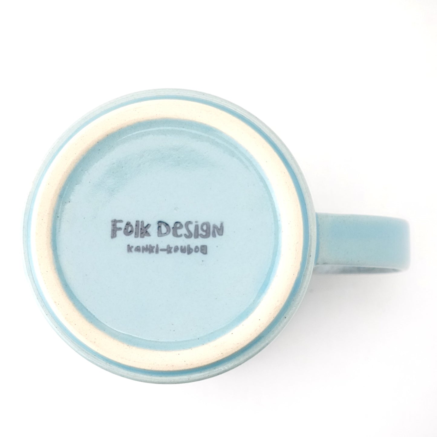 FD Blue Karatsu Drip Tall Mug Hasami Porcelain