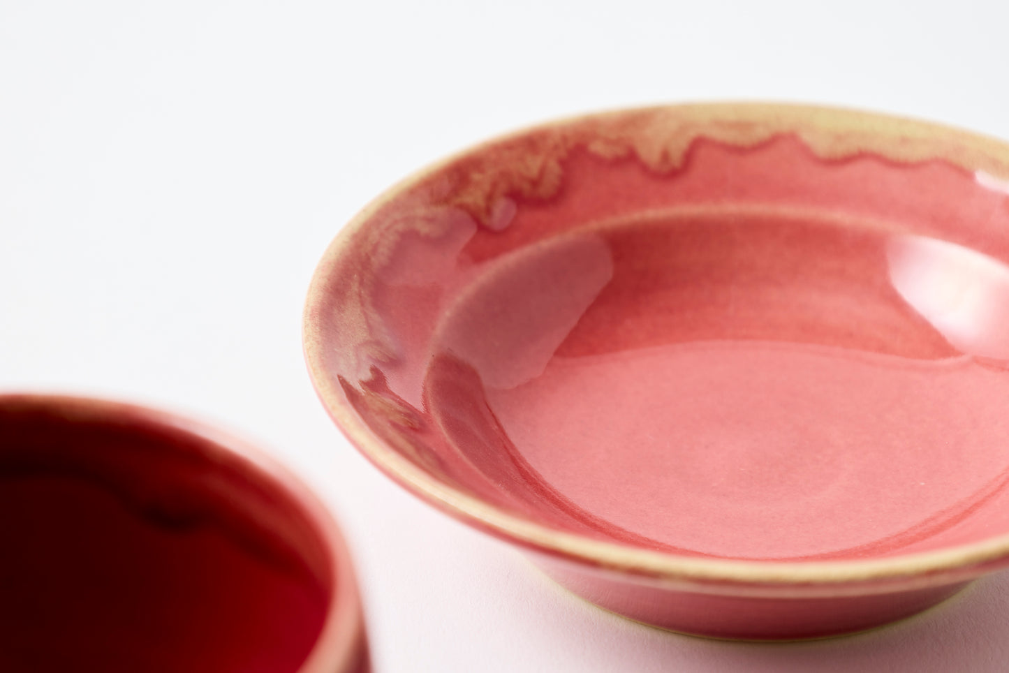 FD Edge Glaze Drip Sencha Teacup & Saucer Hasami Porcelain