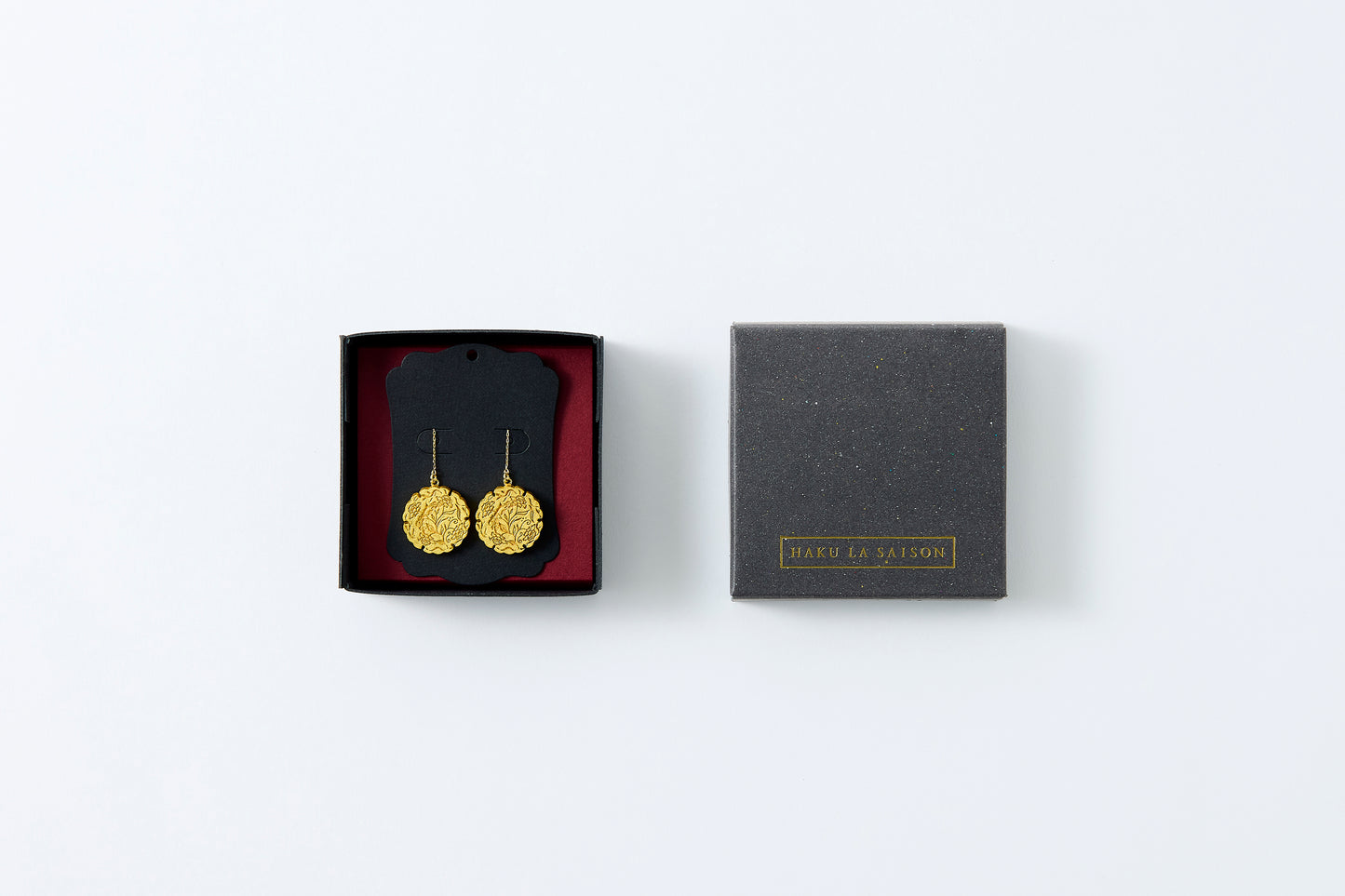 HAKUCESSORY Earrings Money Luck Gold