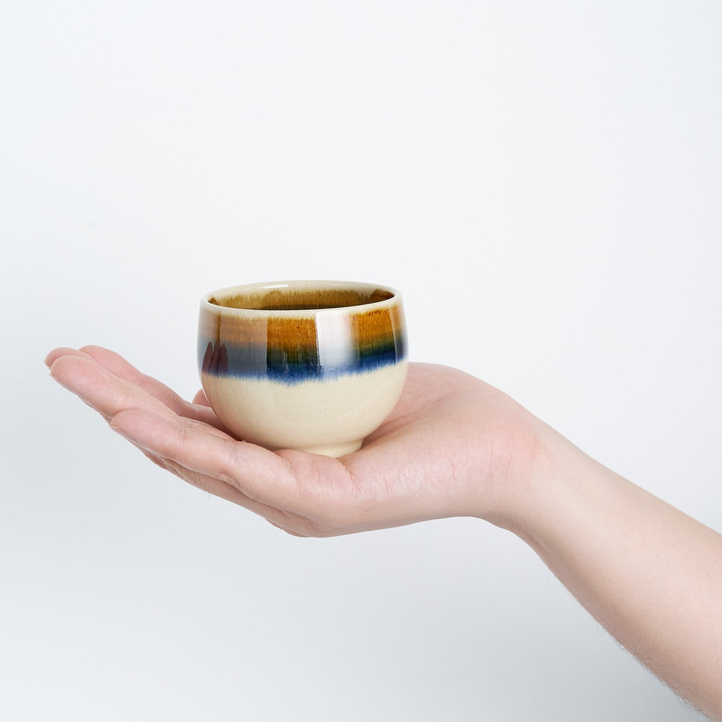 FD Two-Tone Wrapped Sencha Teacup & Saucer Hasami Porcelain