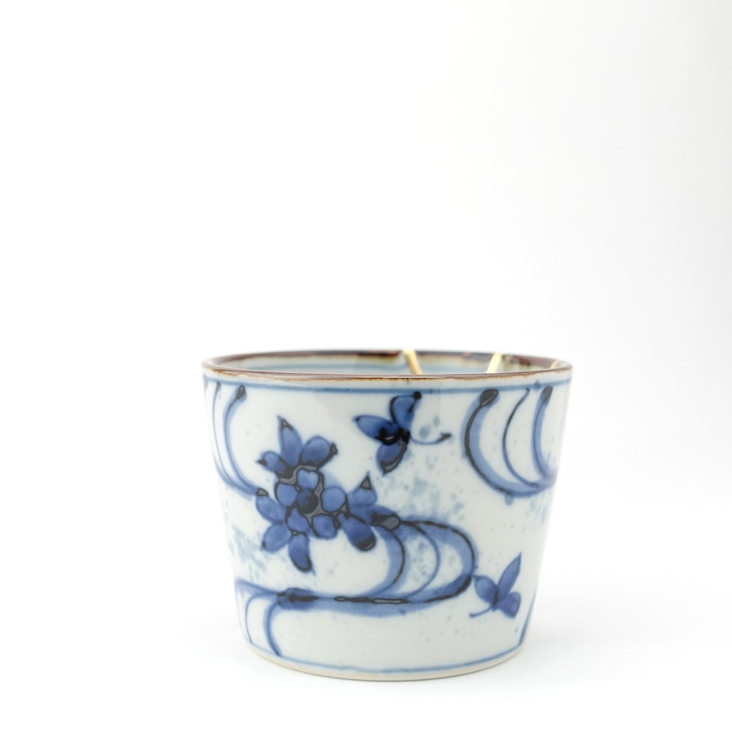 Gold Line Kosome Water Stream Sobachoko Imari Porcelain