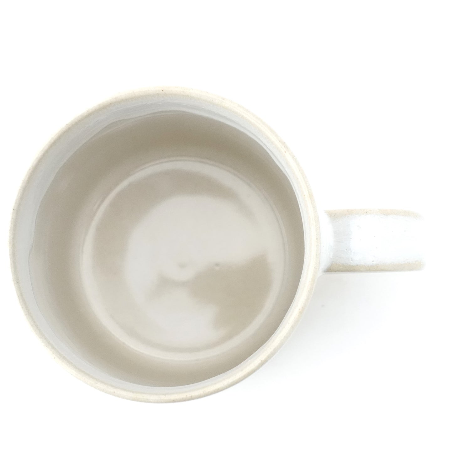 FD White Karatsu Drip Tall Mug Hasami Porcelain