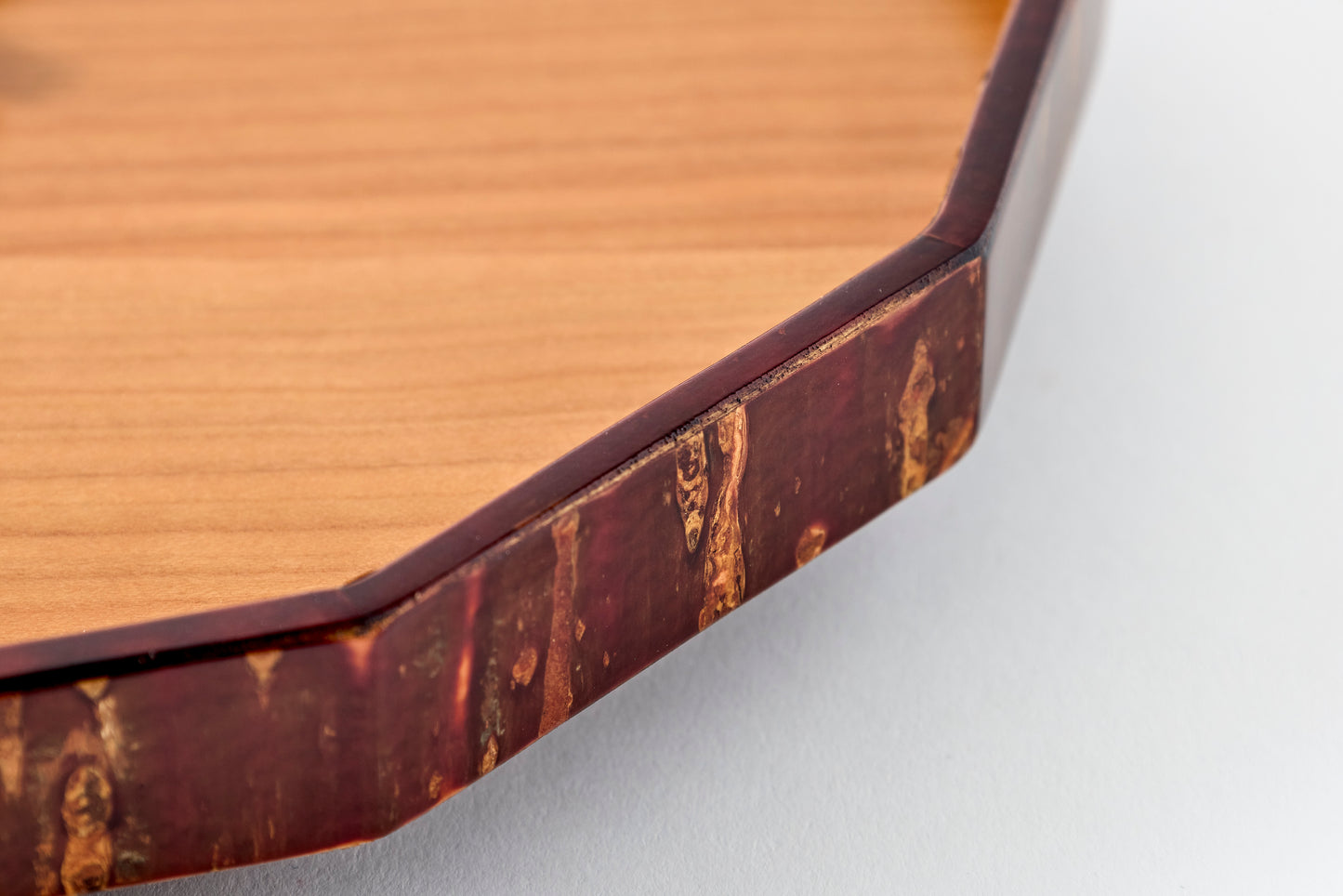 12-Sided Clock – Cherry Wood