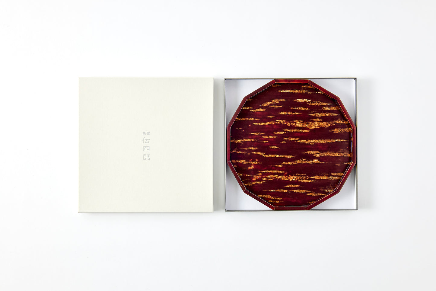 12-Sided Tray (Small) – Plain Cherry Bark