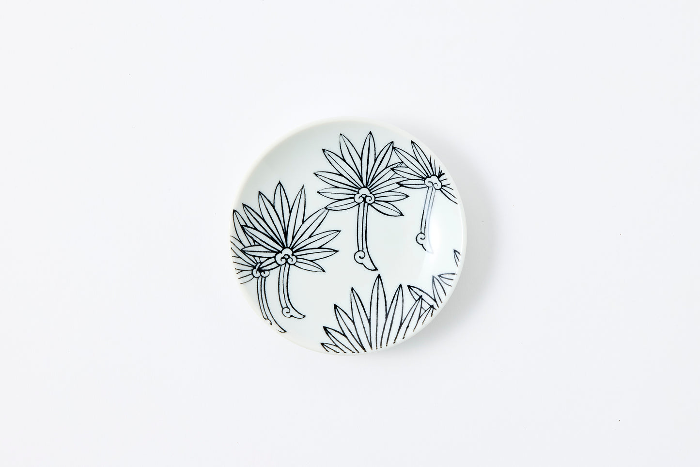 Windmill Palm Motif Nabeshima Komon Small Plate Imari Porcelain