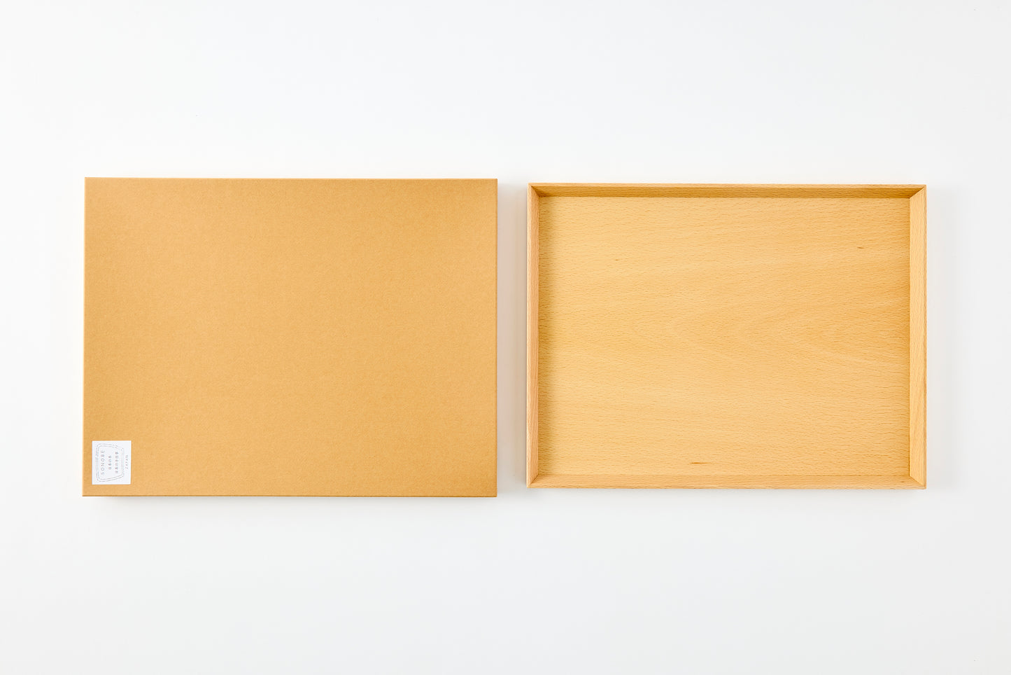 Shiraki Luncheon Tray Beech 12-inch