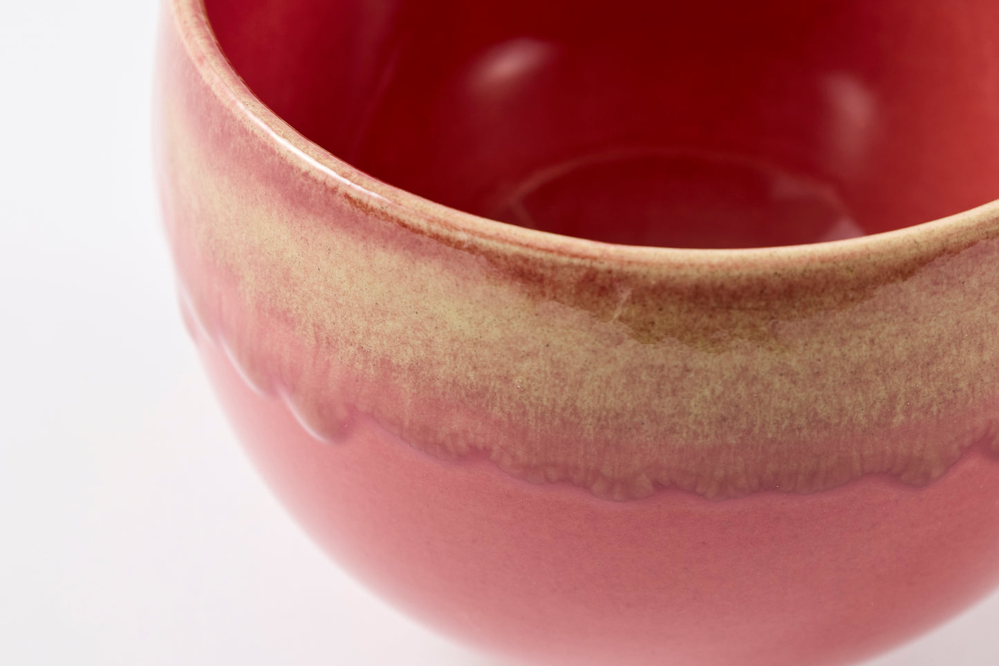 Edge Glaze BrushRound Bowl Matcha Bowl Hasami Porcelain