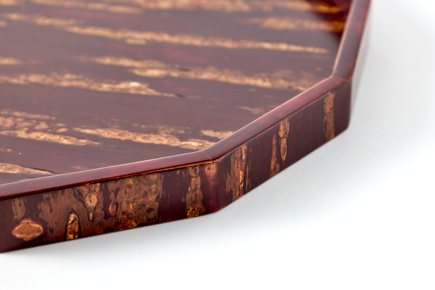 12-Sided Tray (Small) – Plain Cherry Bark