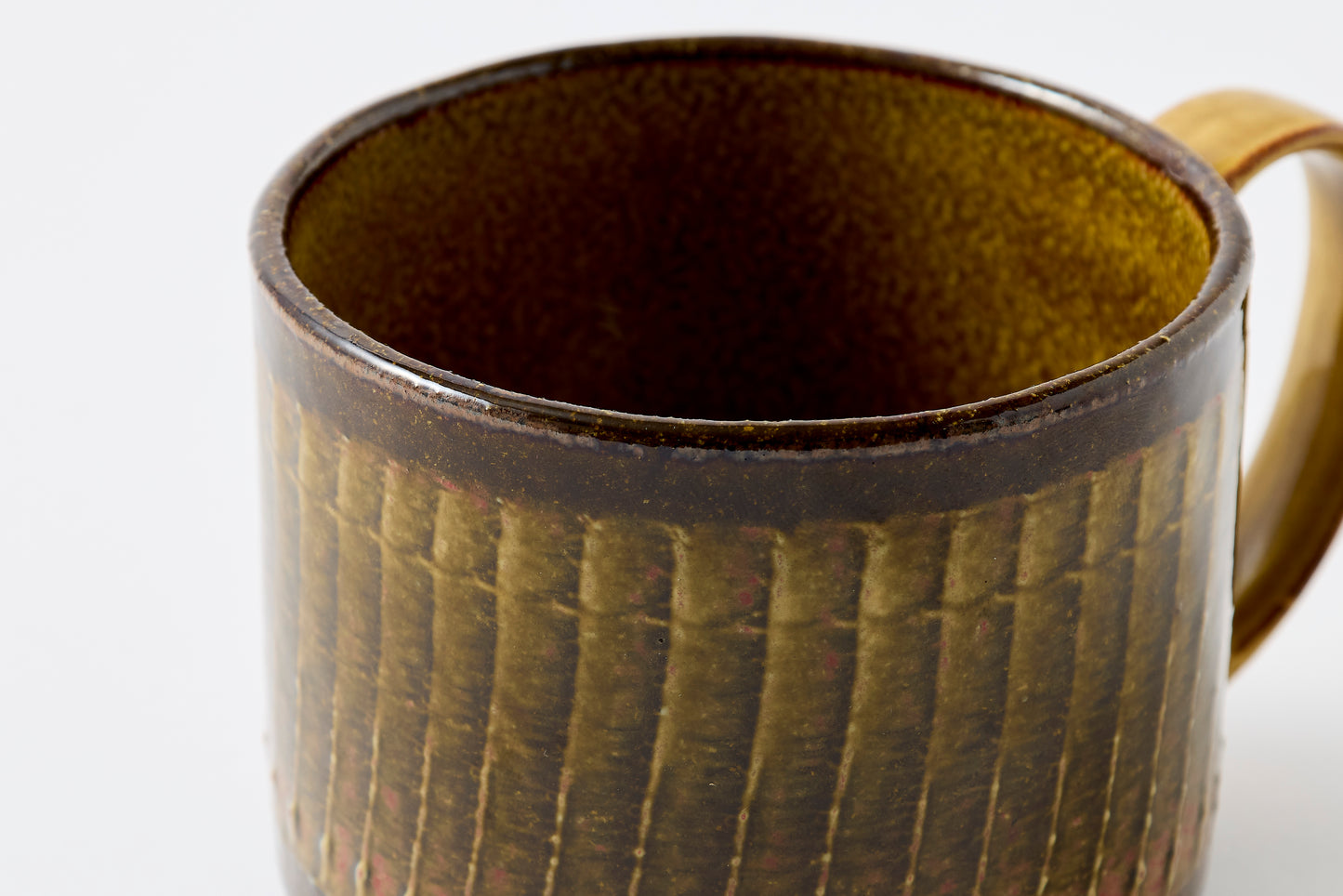 FD Amber Glaze Brush Stroke Mug Hasami Porcelain