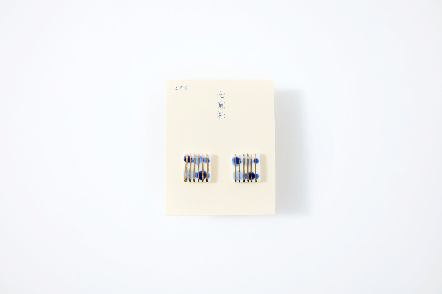 Hand-Painted Mini Tile Music Note Earrings