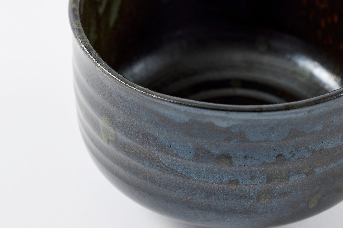 FD Black Glaze Matcha Bowl Nodate Hasami Porcelain