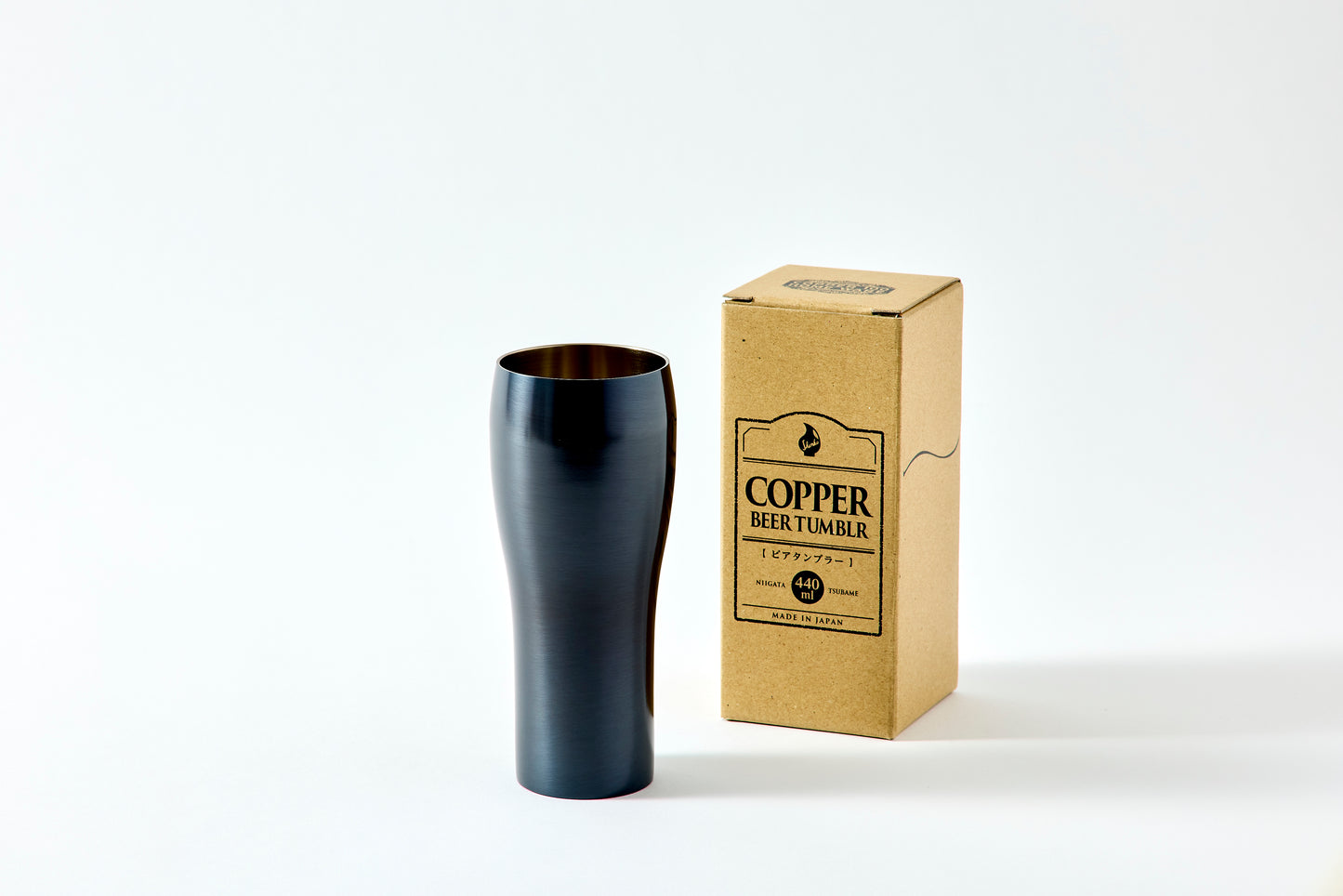 Beer Tumbler 440ml Black Copper Finish
