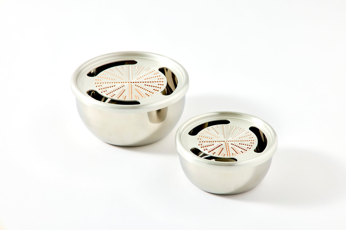 Pure Copper Grater 12cm (Stainless Steel Bowl)