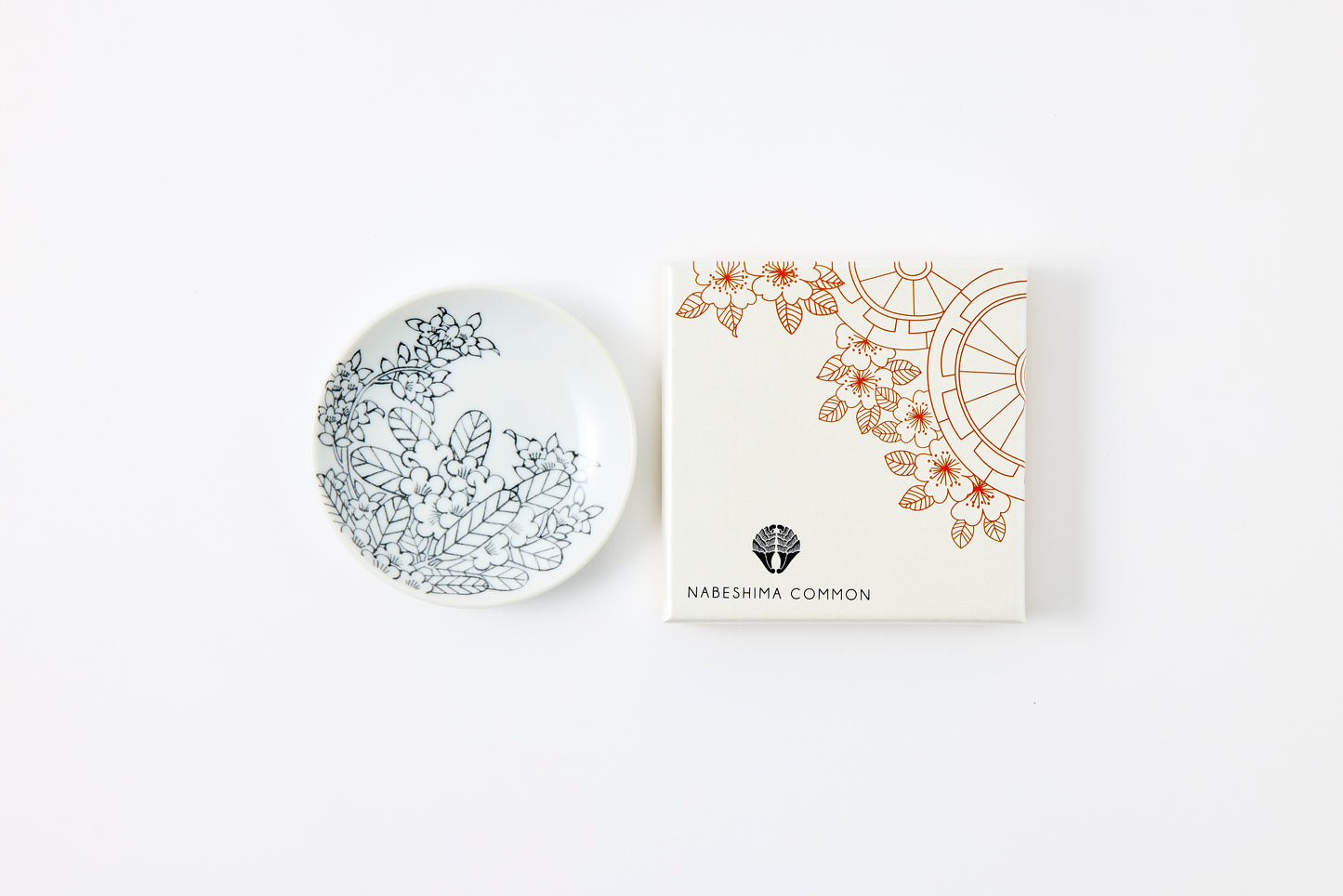 Rhododendron Motif Nabeshima Komon Small Plate Imari Porcelain