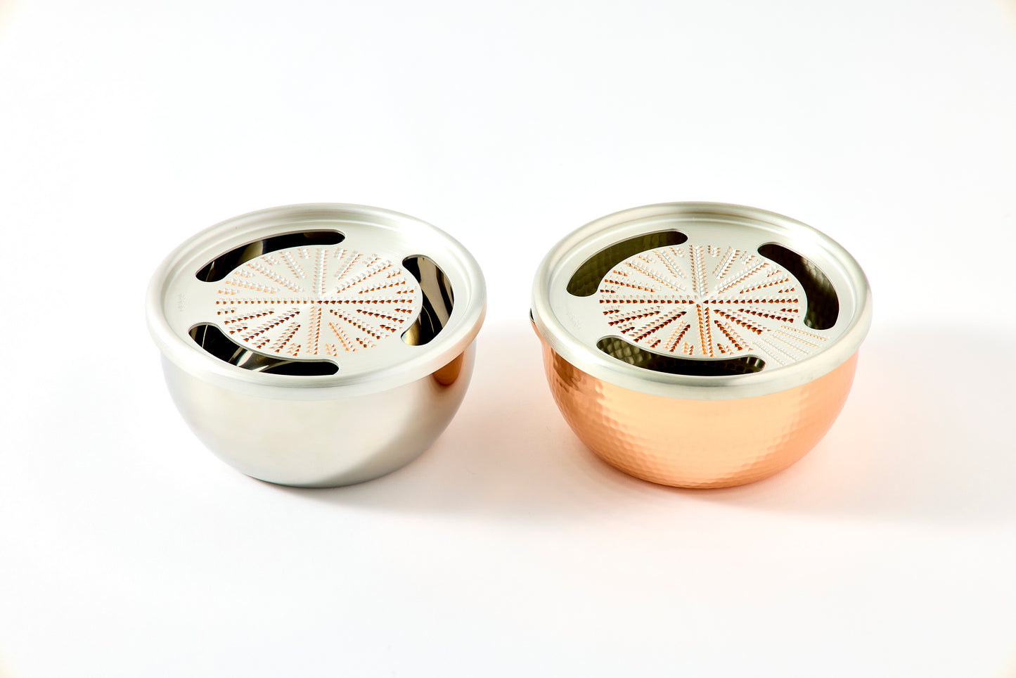 Pure Copper Grater 15cm (Stainless Steel Bowl)