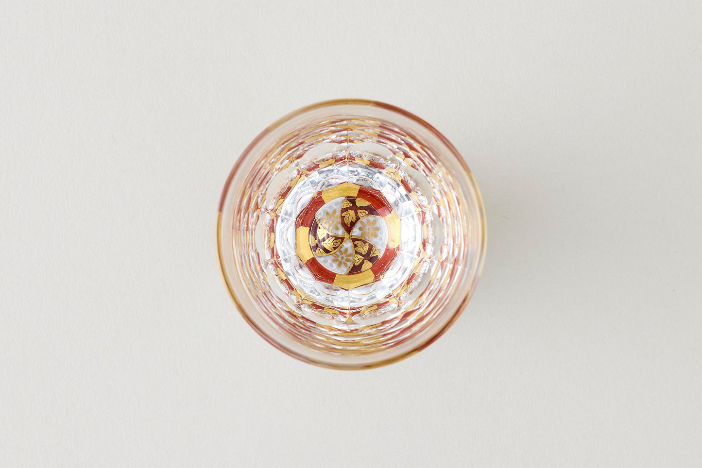 Kaleidoscope Shot Glass - Kinrande Floral Arabesque Motif