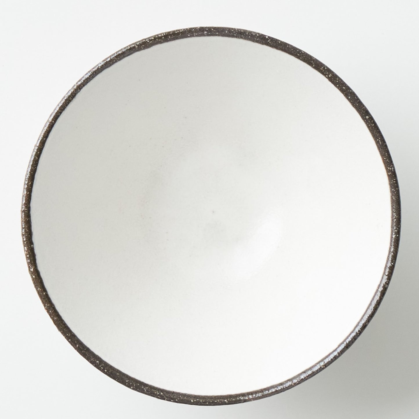 FD White Glaze Ripple Rice Bowl Hasami Porcelain