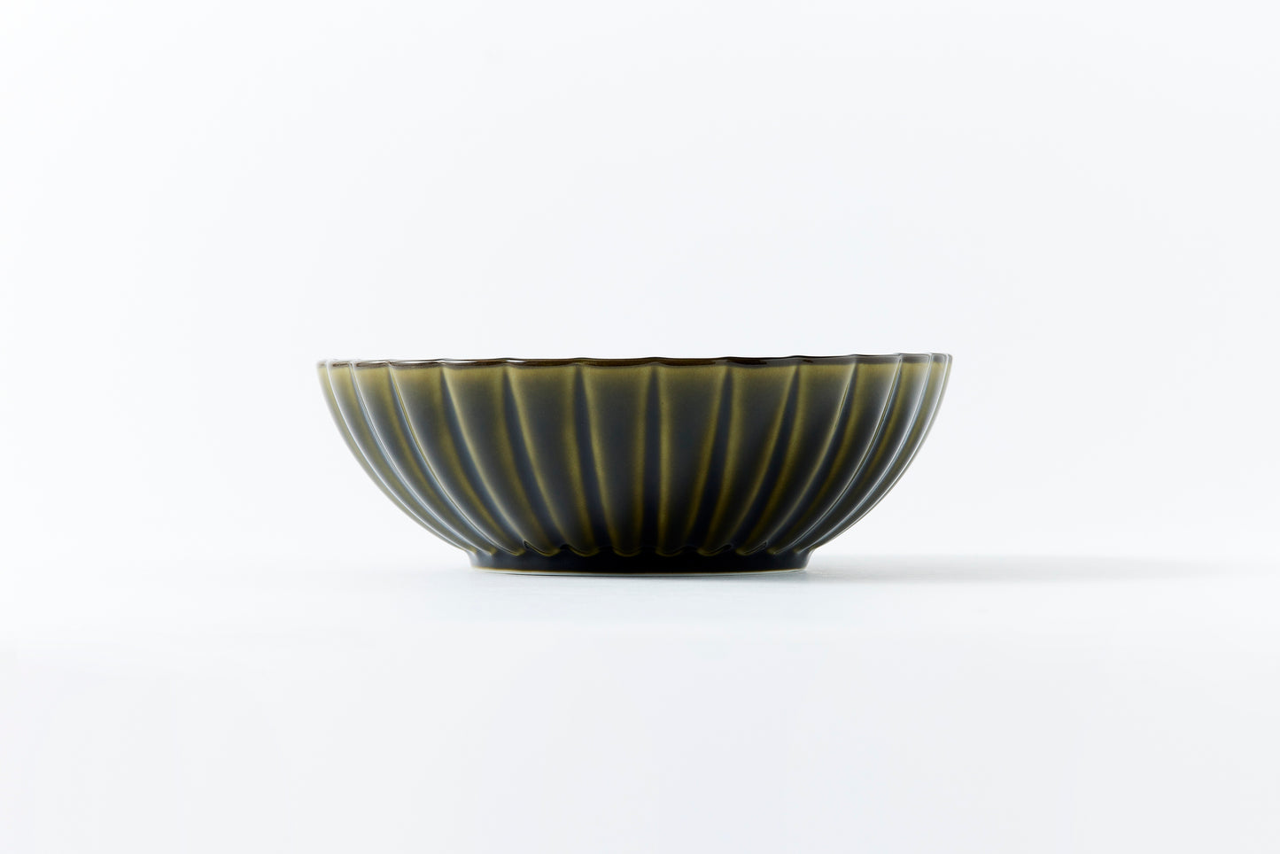Deep Round Bowl Rikyu Green Large