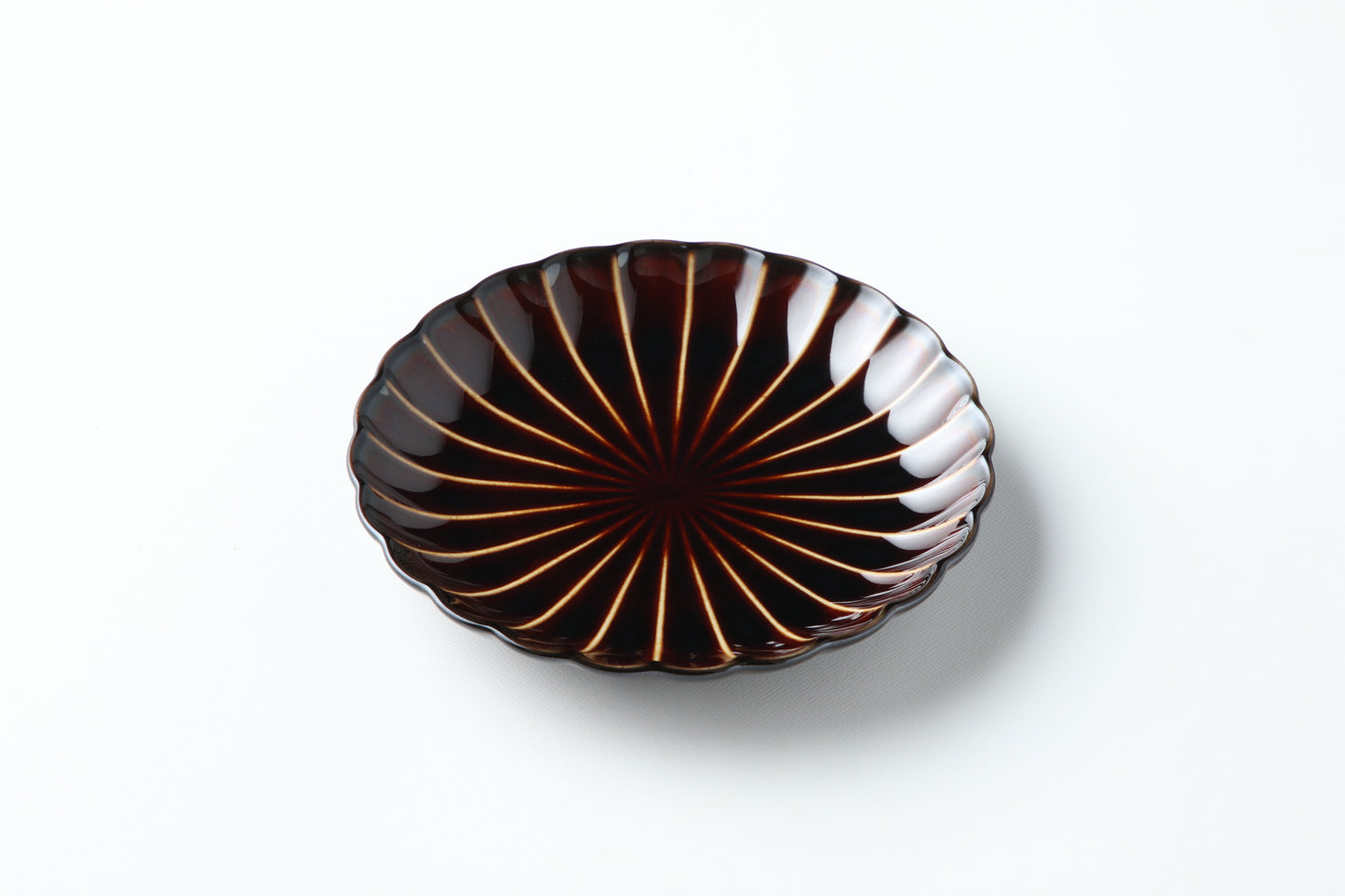 5-inch Plate Lacquer Brown