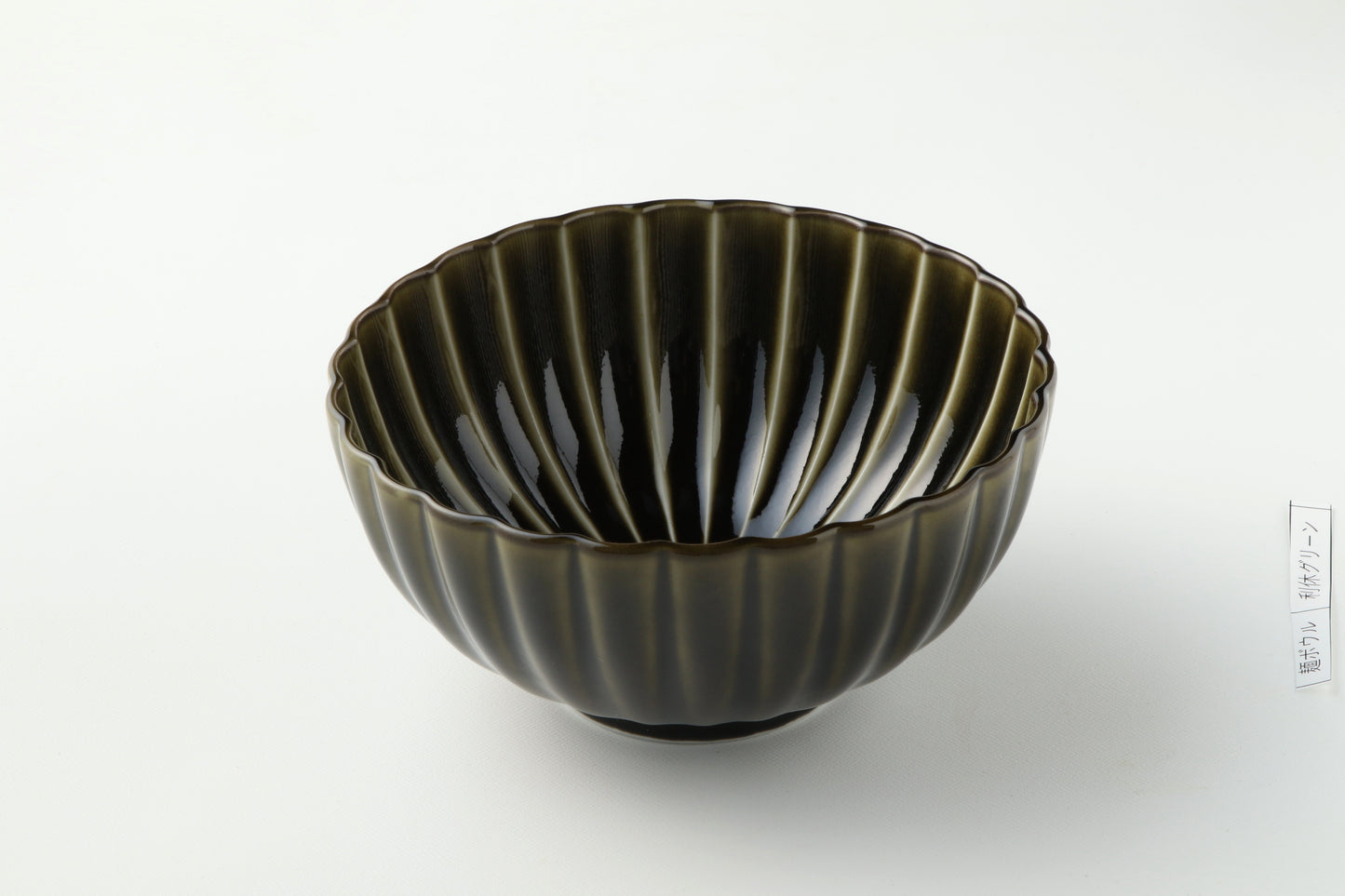 Deep Round Bowl Rikyu Green Large