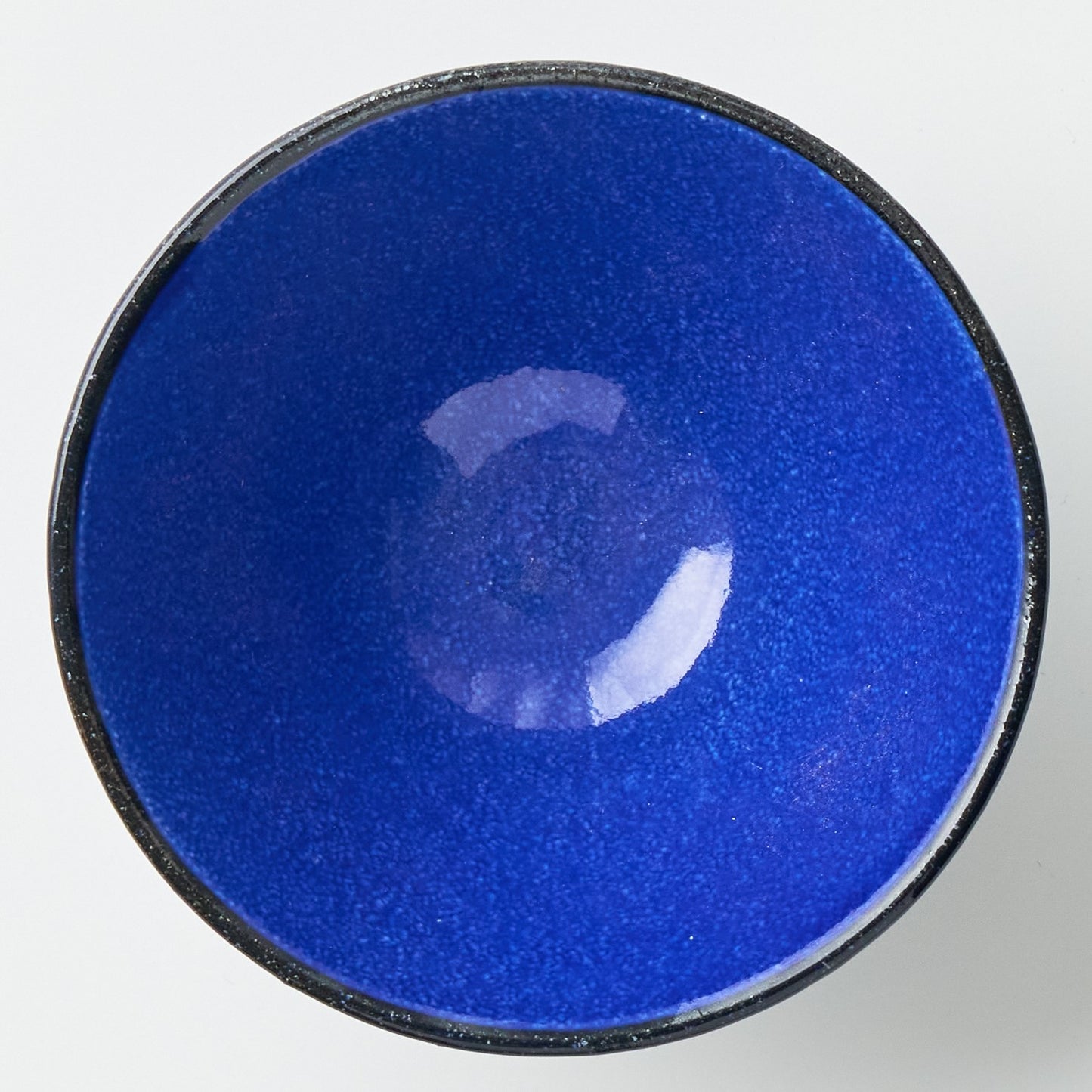 FD Blue Glaze Brush Stroke Rice Bowl Hasami Porcelain