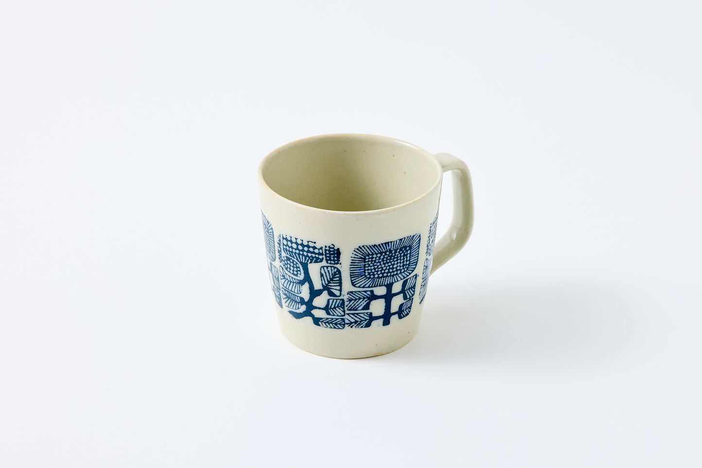 Inban AZTECA White Coffee Mug Hasami Porcelain