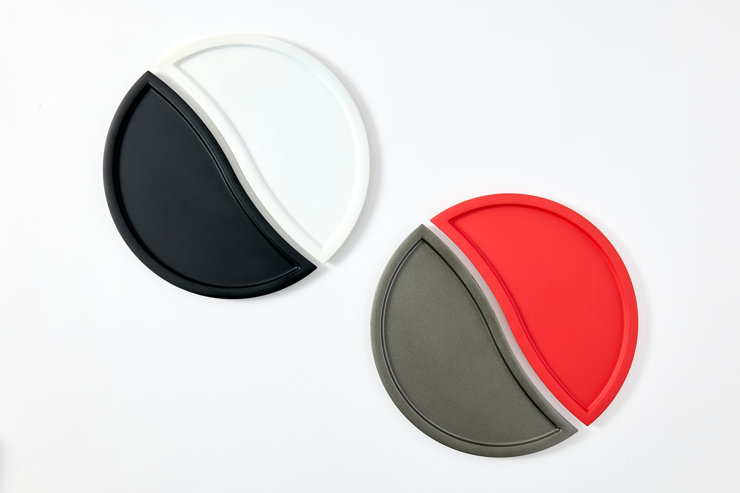 couple plate / matte black