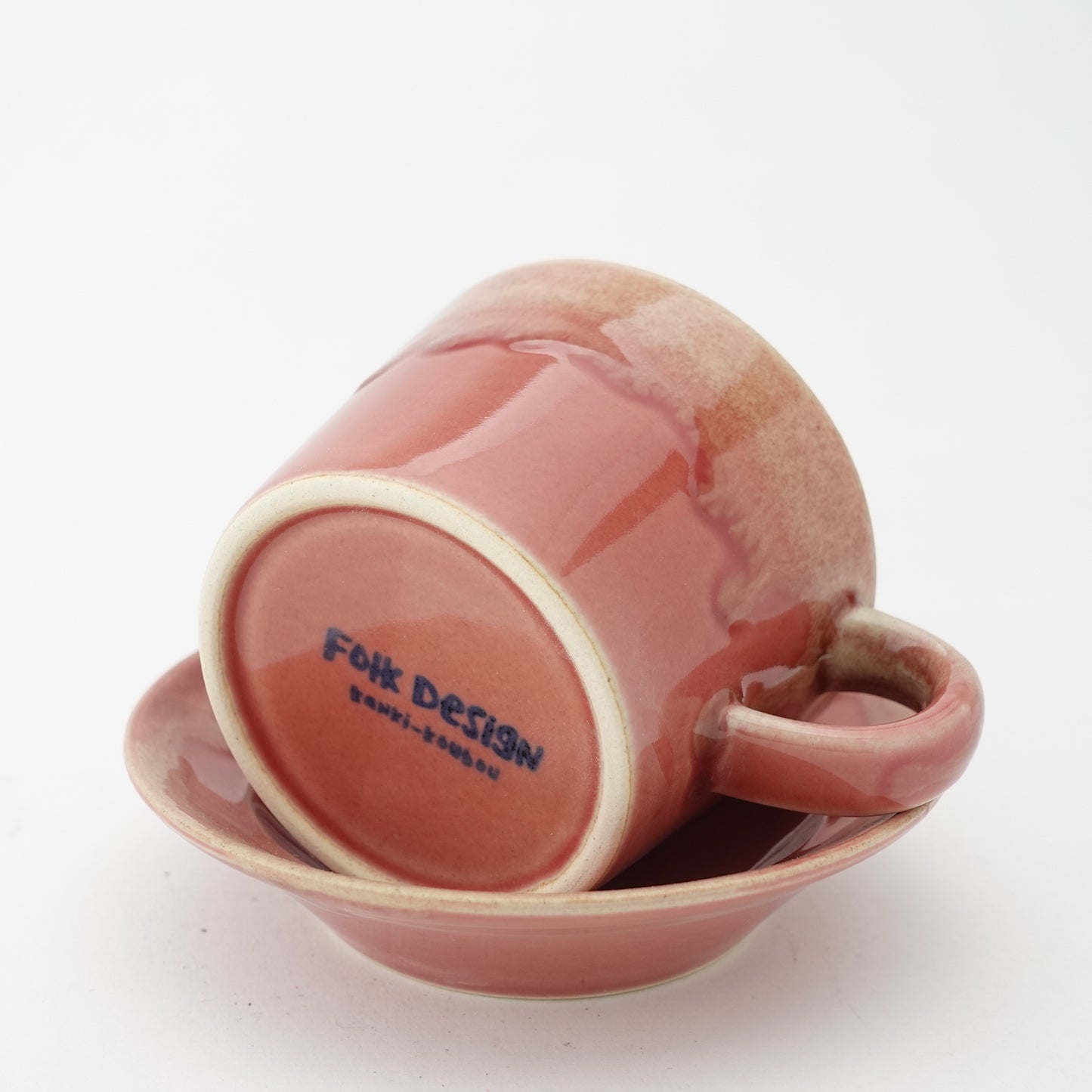 Edge Glaze Drip Cup & Saucer Hasami Porcelain