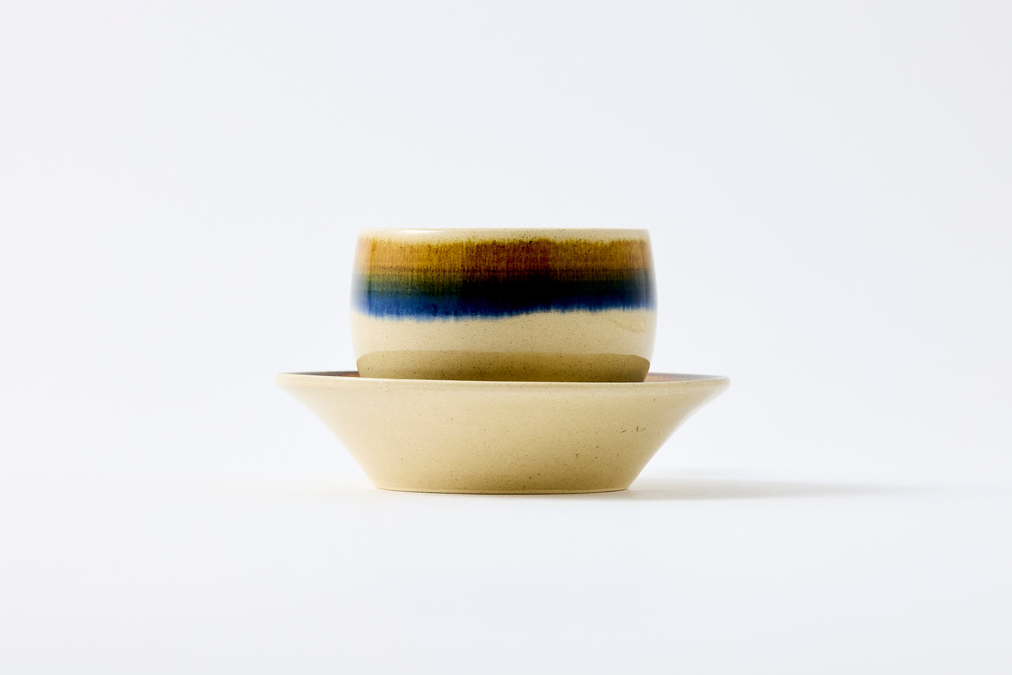 FD Two-Tone Wrapped Sencha Teacup & Saucer Hasami Porcelain