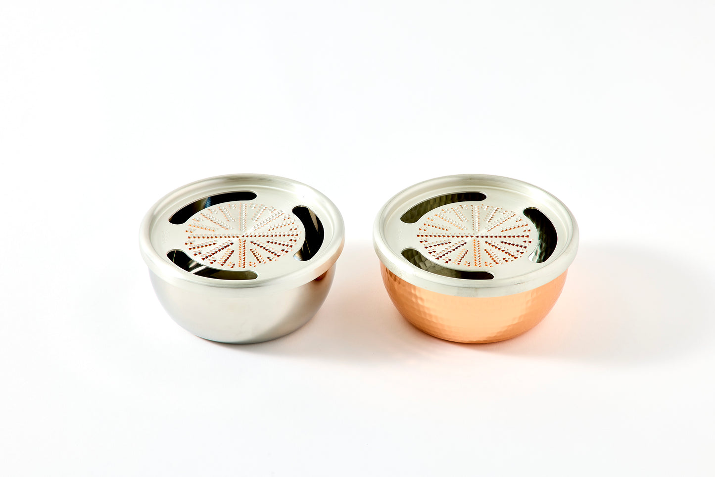 Pure Copper Grater 12cm (Stainless Steel Bowl)