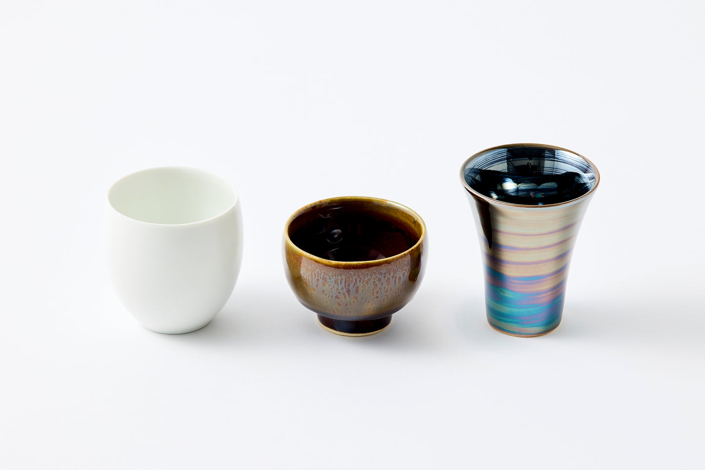 Japanese Sake Tasting Cup Set Hasami Porcelain
