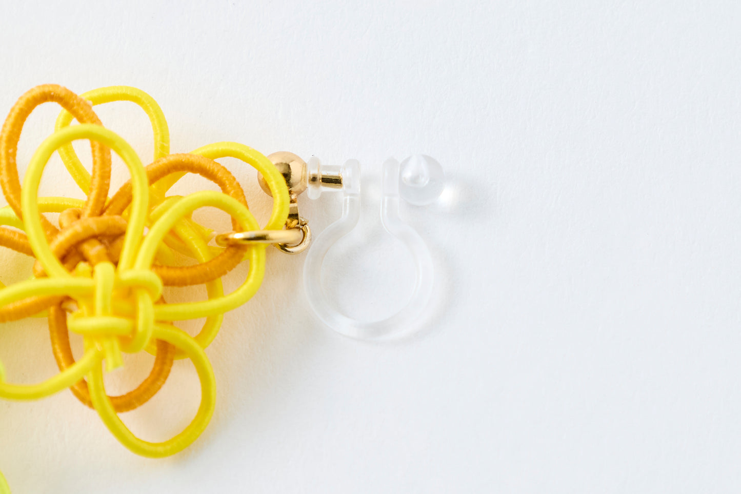 Flower Garden | Non-Pierced Earrings (Resin) - Sunlit Glow