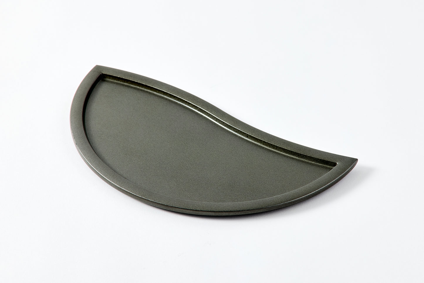 couple plate / silver metallic