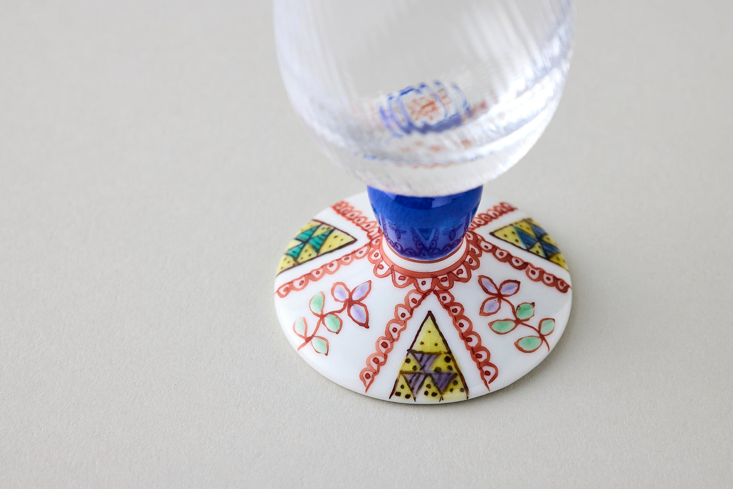 Cold Sake Glass (Diagonal Cut) - Quilt