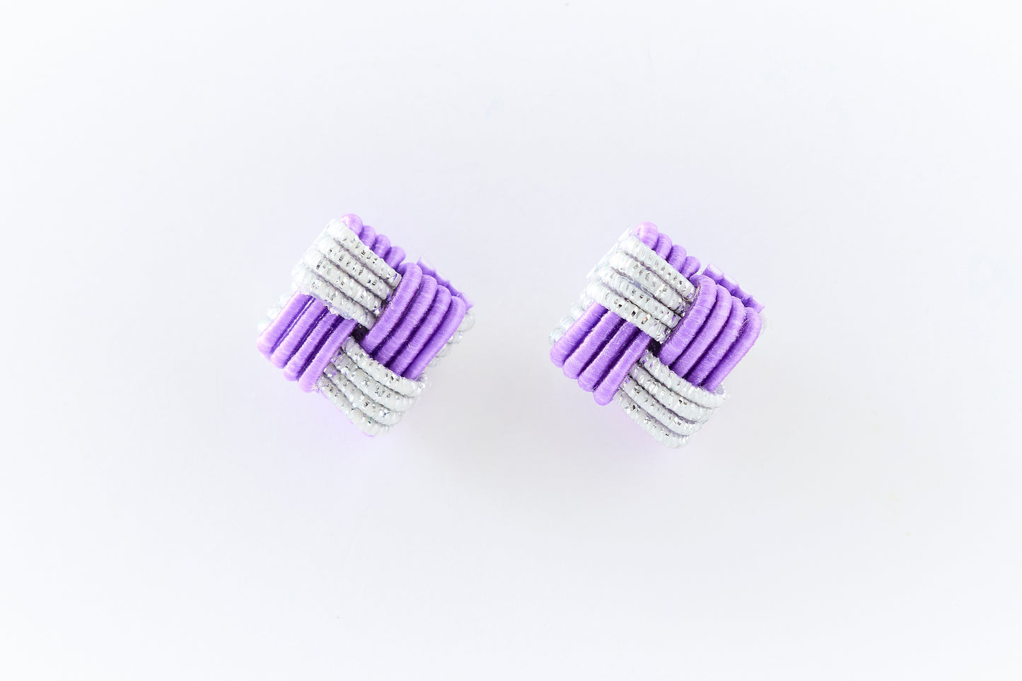 Ichimatsu | Pierce (Surgical Stainless Steel) -Bellflower & Silver