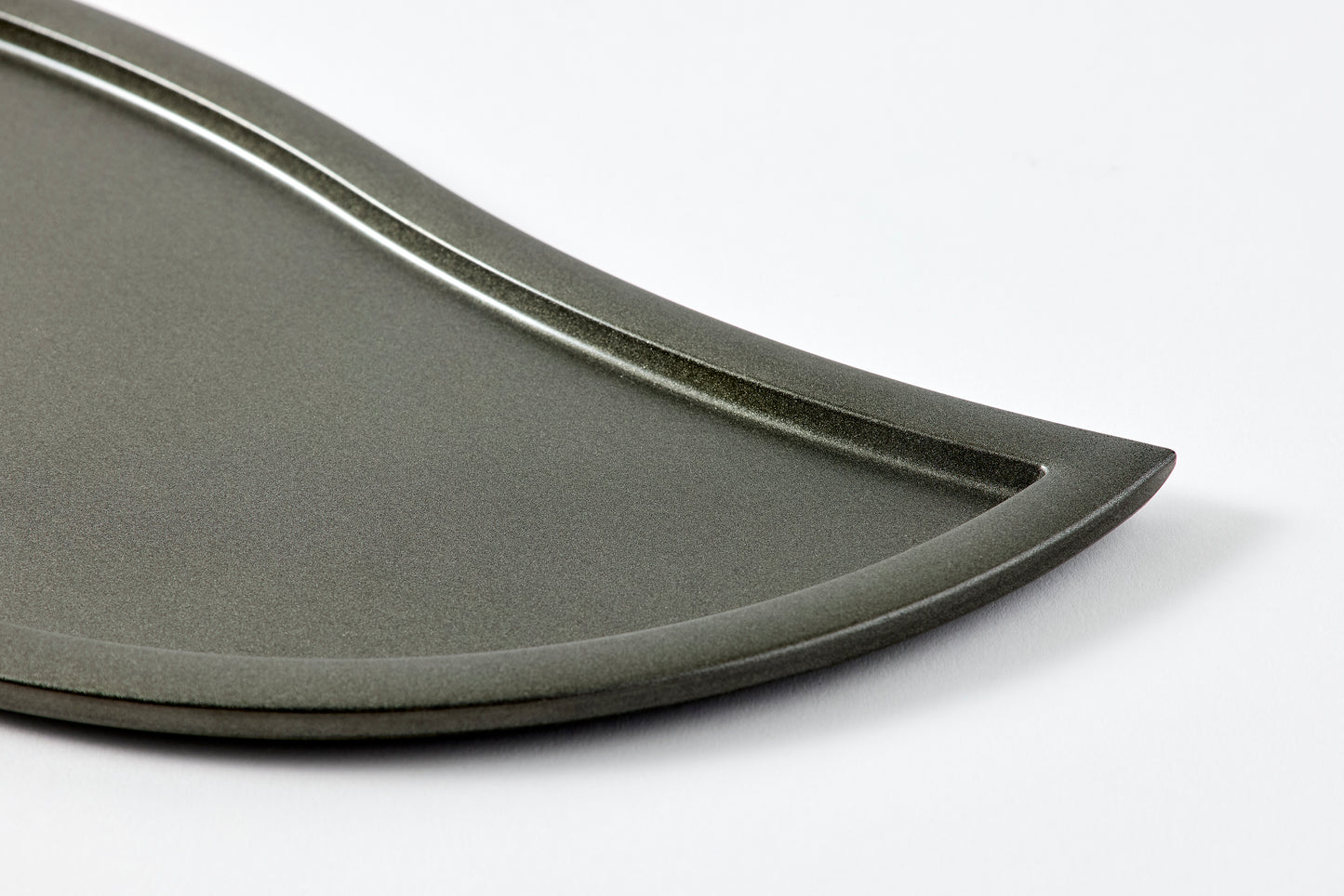 couple plate / silver metallic