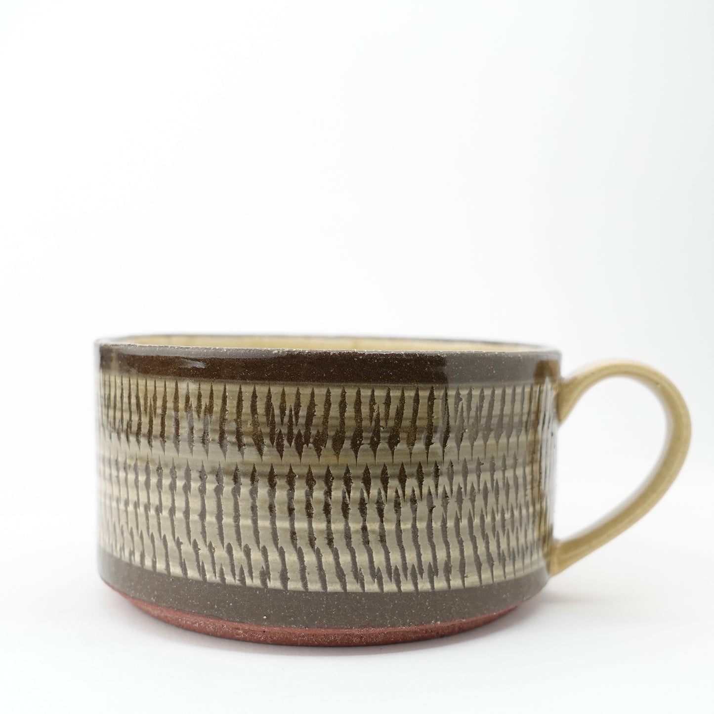 FD Yellow Glaze Tobikanna Soup Mug Hasami Porcelain