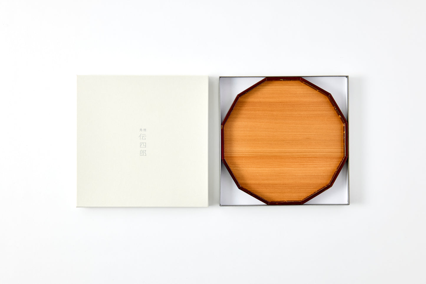 12-Sided Tray (Small) – Cherry Wood