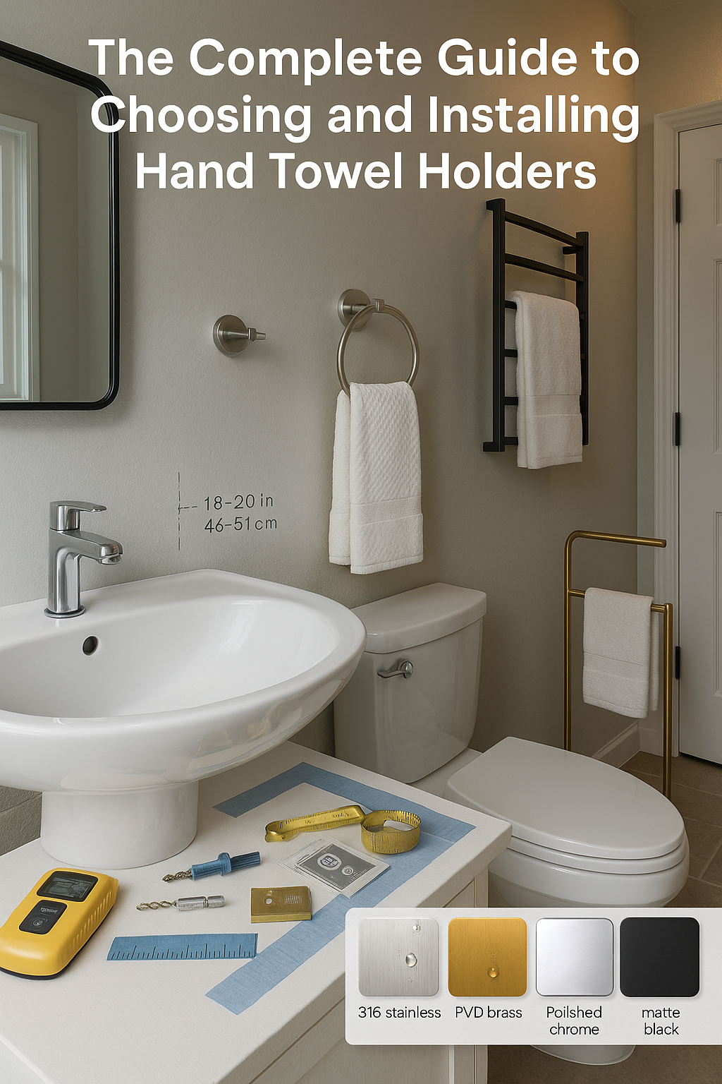 How to Choose and Install Hand Towel Holders: Types, Materials, Placement & Tips